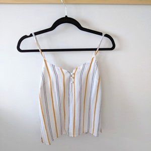Minimalist Olive & Oak Tank Top - XS
